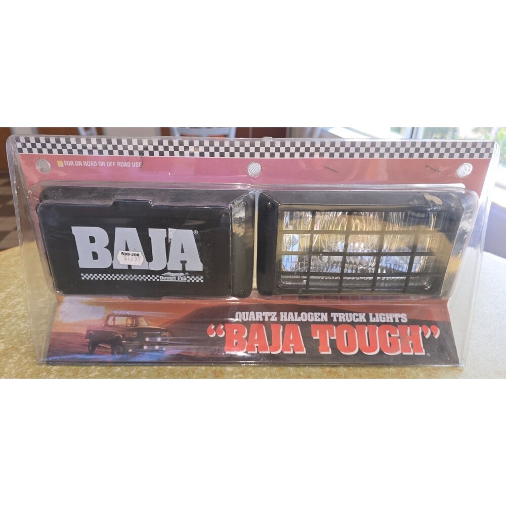 Baja Tough Desert Fox Quartz Halogen Truck Lights Kit Fog Lights w Grills Covers